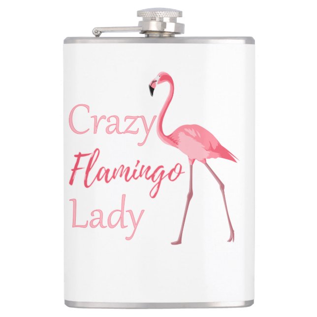 Petaca Loco Flamingo Lady Funny Flamingo (Anverso)