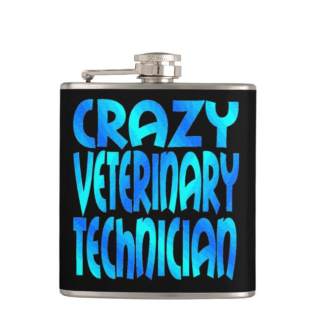 Petaca Loco técnico veterinario (Anverso)