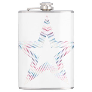 Petaca logotipo de estrella en frasco