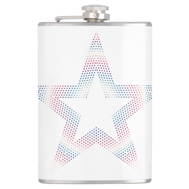 Petaca logotipo de estrella en frasco (Anverso)