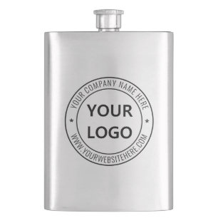 Petaca Logotipo de la empresa personalizado y envíe un me