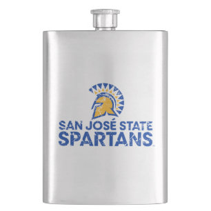 Petaca Logotipo de Spartans de San Jose State con efecto 