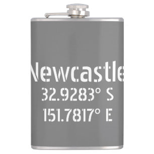 Petaca Longitud de Newcastle NSW Latitude
