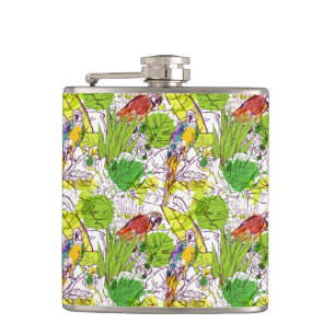 Petaca Loros tropicales