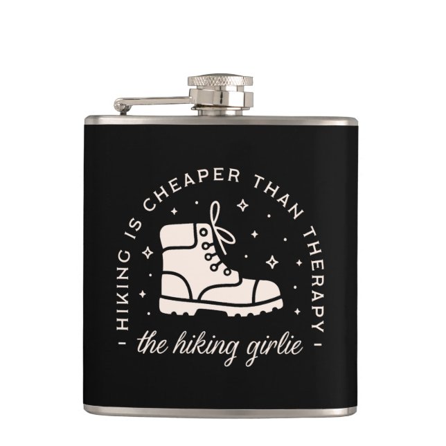 Petaca Los amantes del senderismo practican chicas y hace (Anverso)