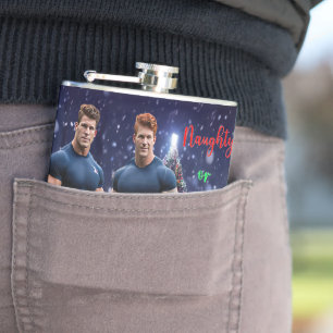 Petaca Los árboles de Navidad brillantes de SlipperyJoe d