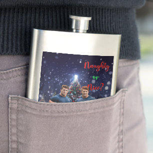 Petaca Los árboles de Navidad brillantes de SlipperyJoe d