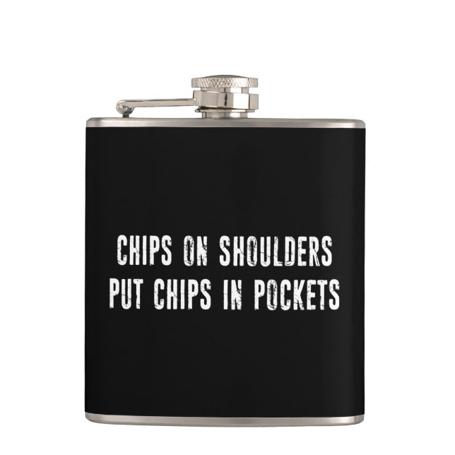 Petaca Los Chips En Los Hombros Ponen Chips En Los Bolsil (Anverso)