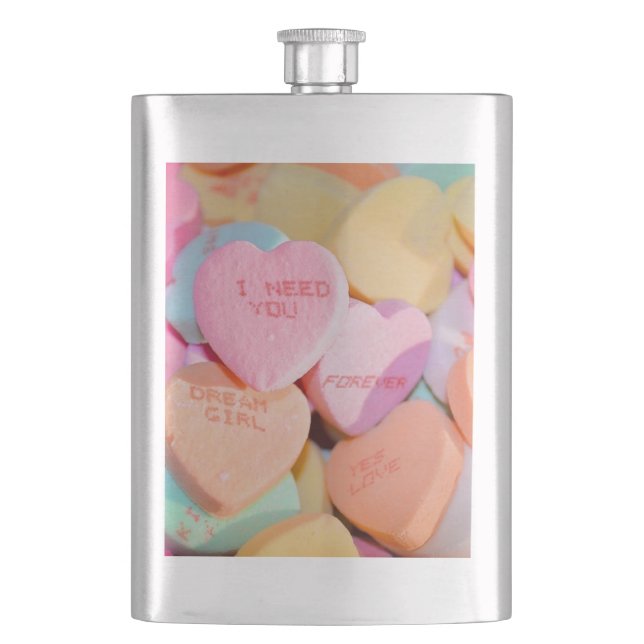 PETACA LOS CORAZONES CANDIOSOS DE VALENTINE (Anverso)