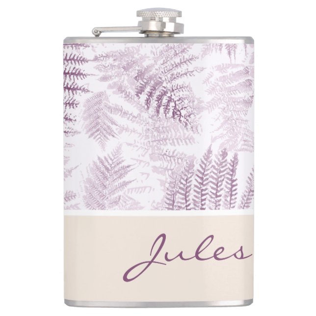 Petaca Los ferrys rosados de Serene exuberante sobre el N (Anverso)