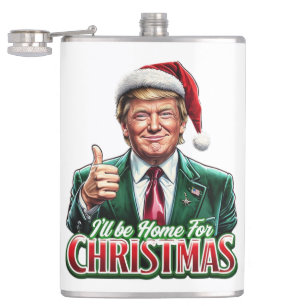 Petaca Los Navidades de Donald Trump en Santa Hat