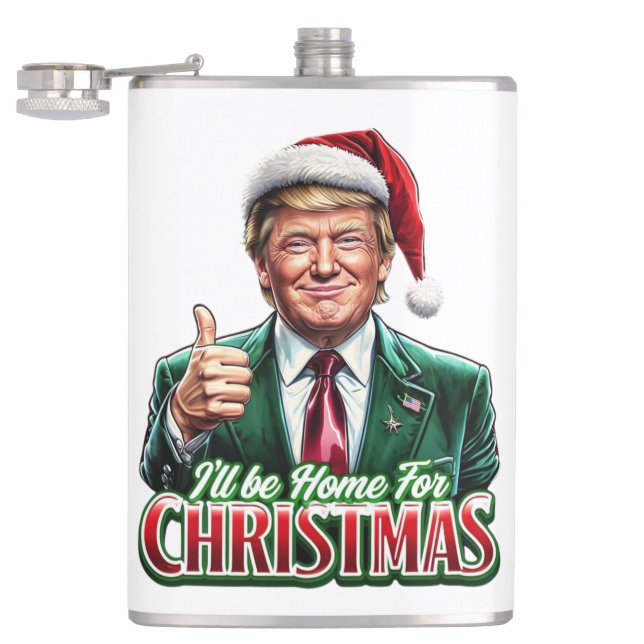 Petaca Los Navidades de Donald Trump en Santa Hat (Abierto)