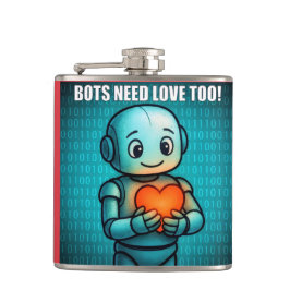 Petaca Los robots también necesitan amor -