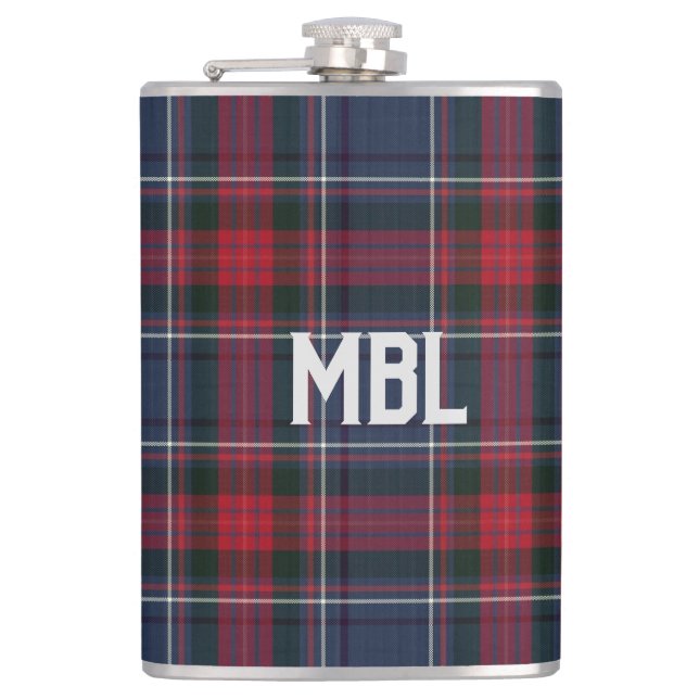 Petaca Louth Tartán Plaid personalizado del condado irlan (Anverso)