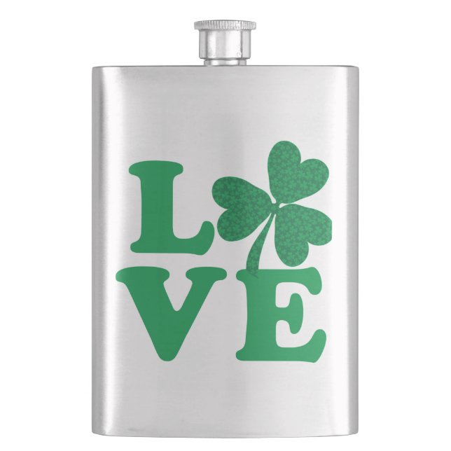 Petaca Love-Shamrock (Anverso)