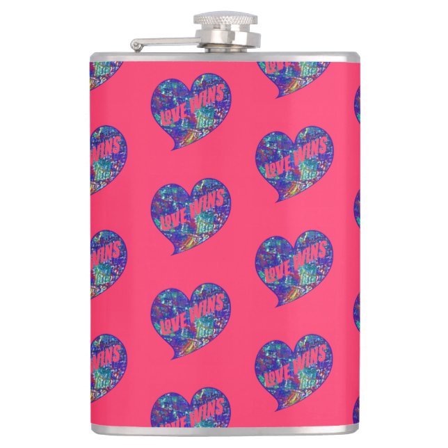 Petaca Love Wins Art Heart (Anverso)