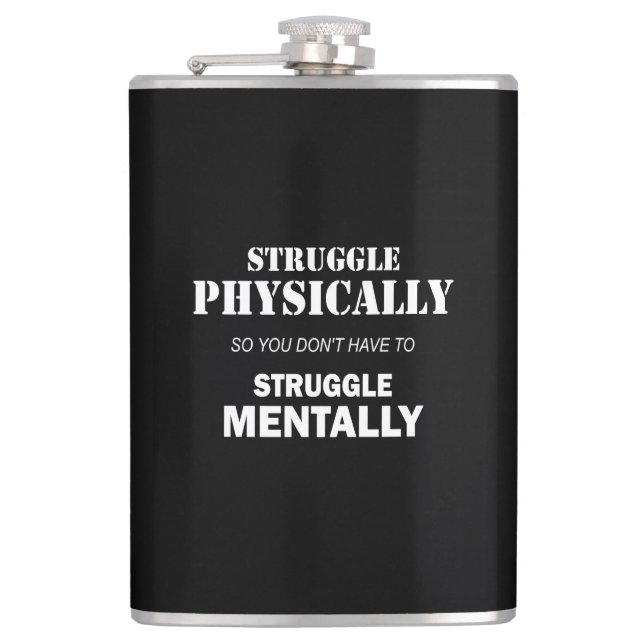 Petaca Luchar Físicamente No Mental (Anverso)
