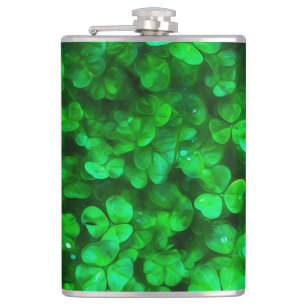 Petaca Lucky Celtic Irish Green Shamrock