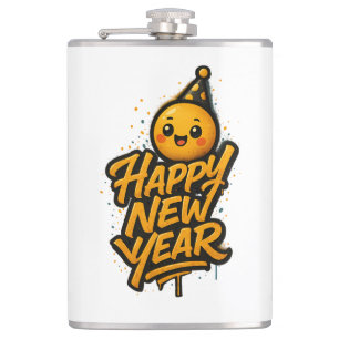 Petaca Lujoso graffiti de Año Nuevo Kawaii — Diagonal Cel