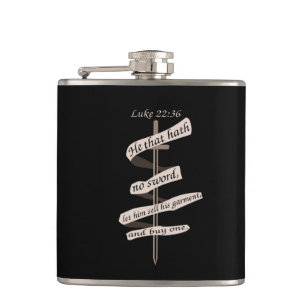 Petaca Luke Advice compra una espada