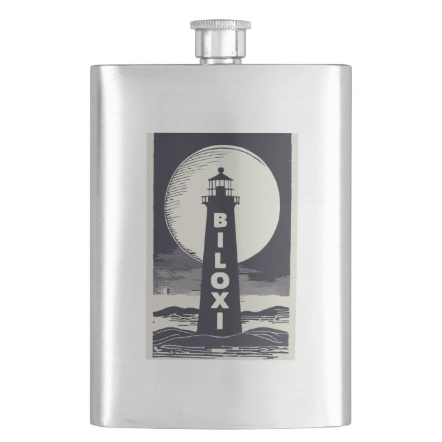 Petaca Luna de Faro Biloxi Mississippi (Anverso)