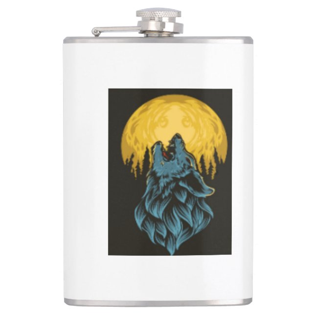 Petaca Luna del Lobo (Anverso)