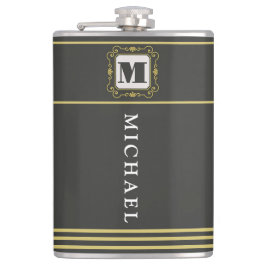 Petaca Luxury minimal Modern monogram