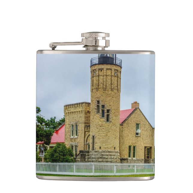 Petaca Luz del punto de mackinac (Anverso)