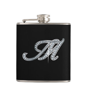 Petaca M Script "Diamond Bling" Flask