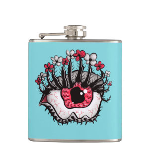 Petaca Macabre Eye Melt Creepy Psychedelic Dark Art