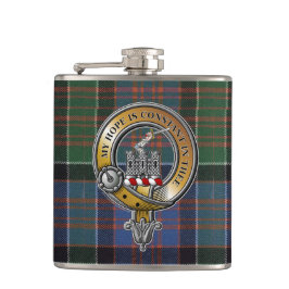 Petaca MacDonald Clanranald Tartán y Badge