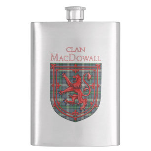 Petaca MacDowall Tartan Scottish Plaid Lion Rampant