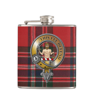 Petaca MacFarlane Tartan & Badge