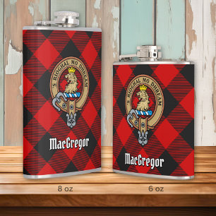 Petaca MacGregor Escudo sobre Rob Roy Tartán