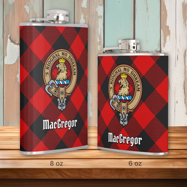 Petaca MacGregor Escudo sobre Rob Roy Tartán (Subido por el creador)
