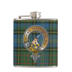 Petaca MacMillan Tartan & Badge