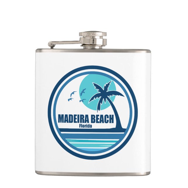 Petaca Madeira Beach Florida Palmeras Aves (Anverso)