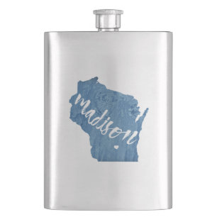 Petaca Madison, Grano de Madera Wisconsin