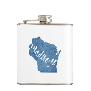 Petaca Madison, Grano de Madera Wisconsin