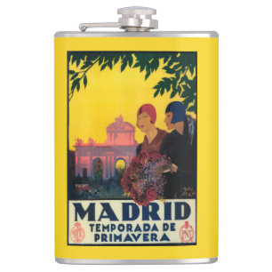 Petaca Madrid en poster promocional del viaje de la
