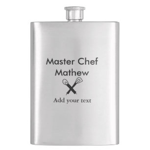 Petaca Maestro chef cocina panadería cocinar agregar text