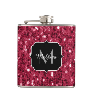 Petaca Magenta rojo oscuro aguijón negro espuma Monograma
