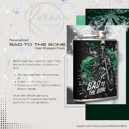 Petaca Mal hasta la médula Frasco envuelto en vinilo pers