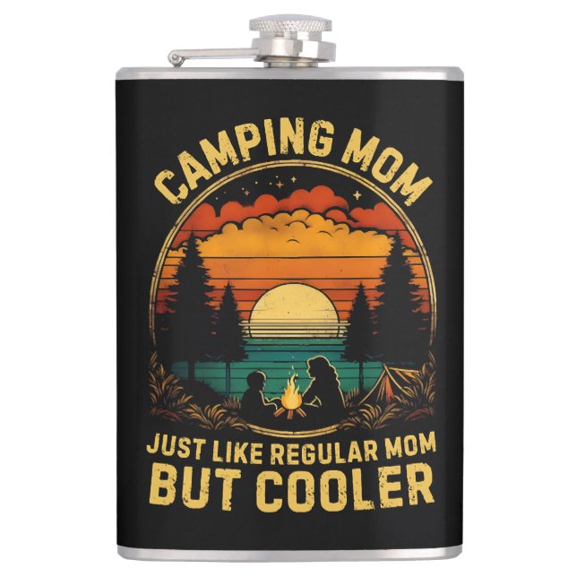 Petaca Mamá Camping Igual que una Mamá Regular (Anverso)