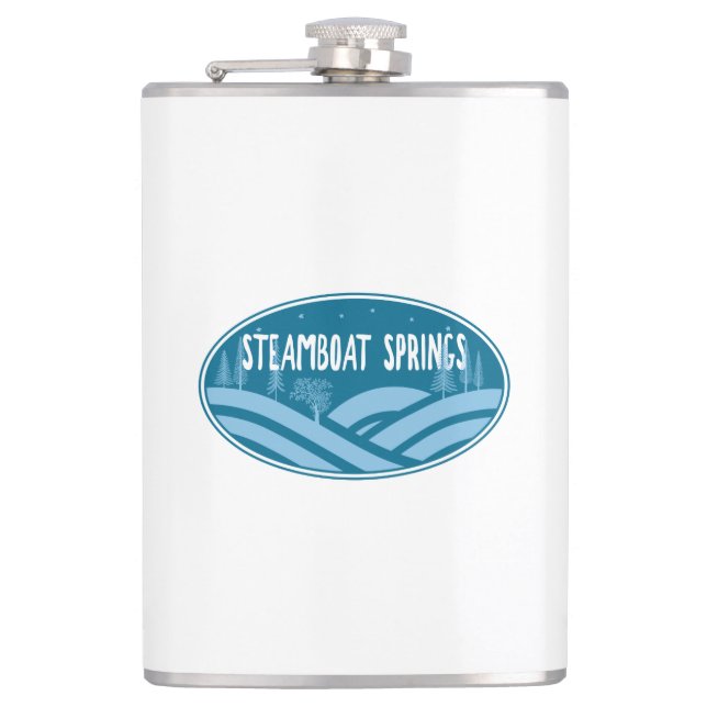 Petaca Manantiales de vapor Colorado al aire libre (Anverso)