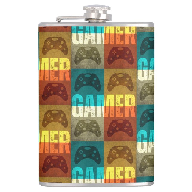 PETACA MANDO DE VIDEOJUEGOS RETRO GAMER  (Anverso)