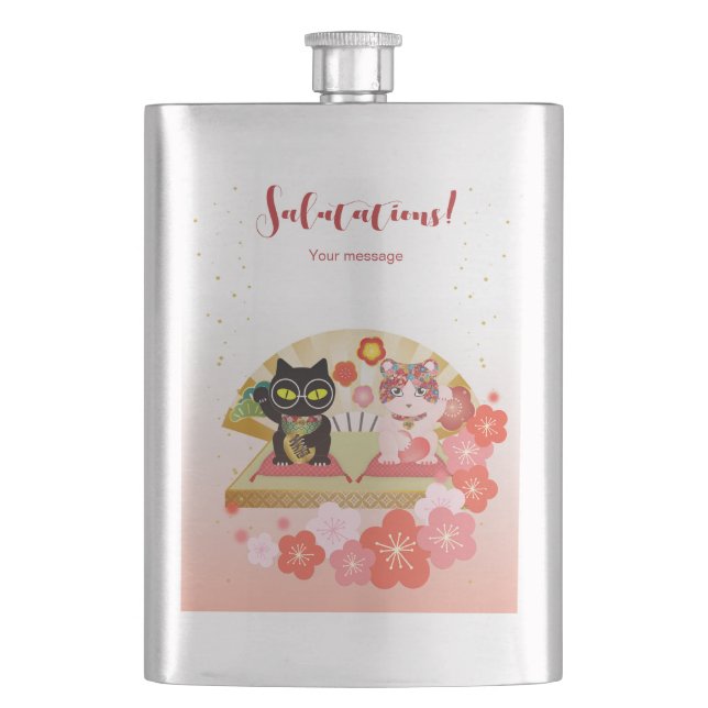 Petaca Maneki Neko Lucky Poiluna Classic (Anverso)