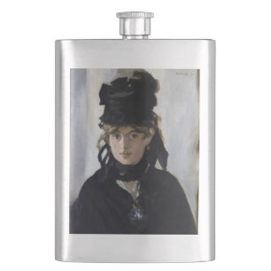 Petaca Manet - Berthe Morisot con un ramo de violetas
