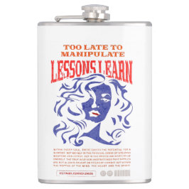 PETACA MANIPULATE LESSONS LEARN VINYL WRAPPED FLASK 