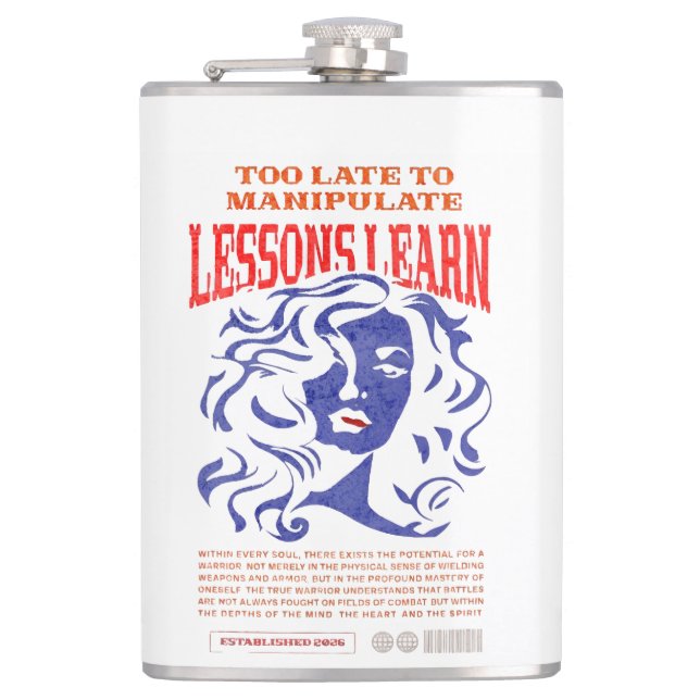 PETACA MANIPULATE LESSONS LEARN VINYL WRAPPED FLASK  (Anverso)